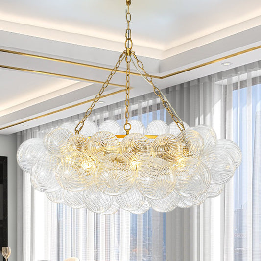 Commercial Bubble Glass Chandelier for Boutique Hotel