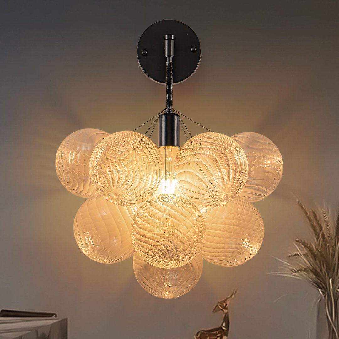 Statement Bubble Glass Chandelier for Luxury Yacht