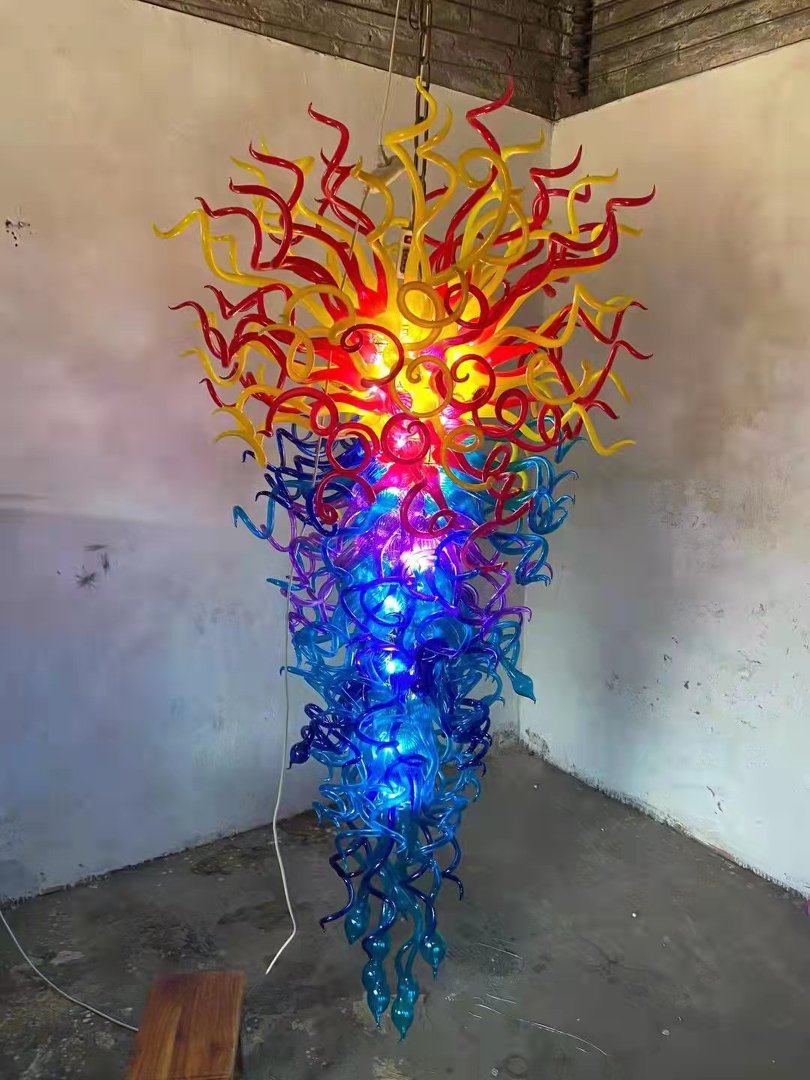 Custom Blown Glass Chandelier – Made to Order