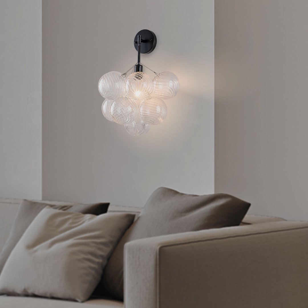Statement Bubble Glass Chandelier for Luxury Yacht