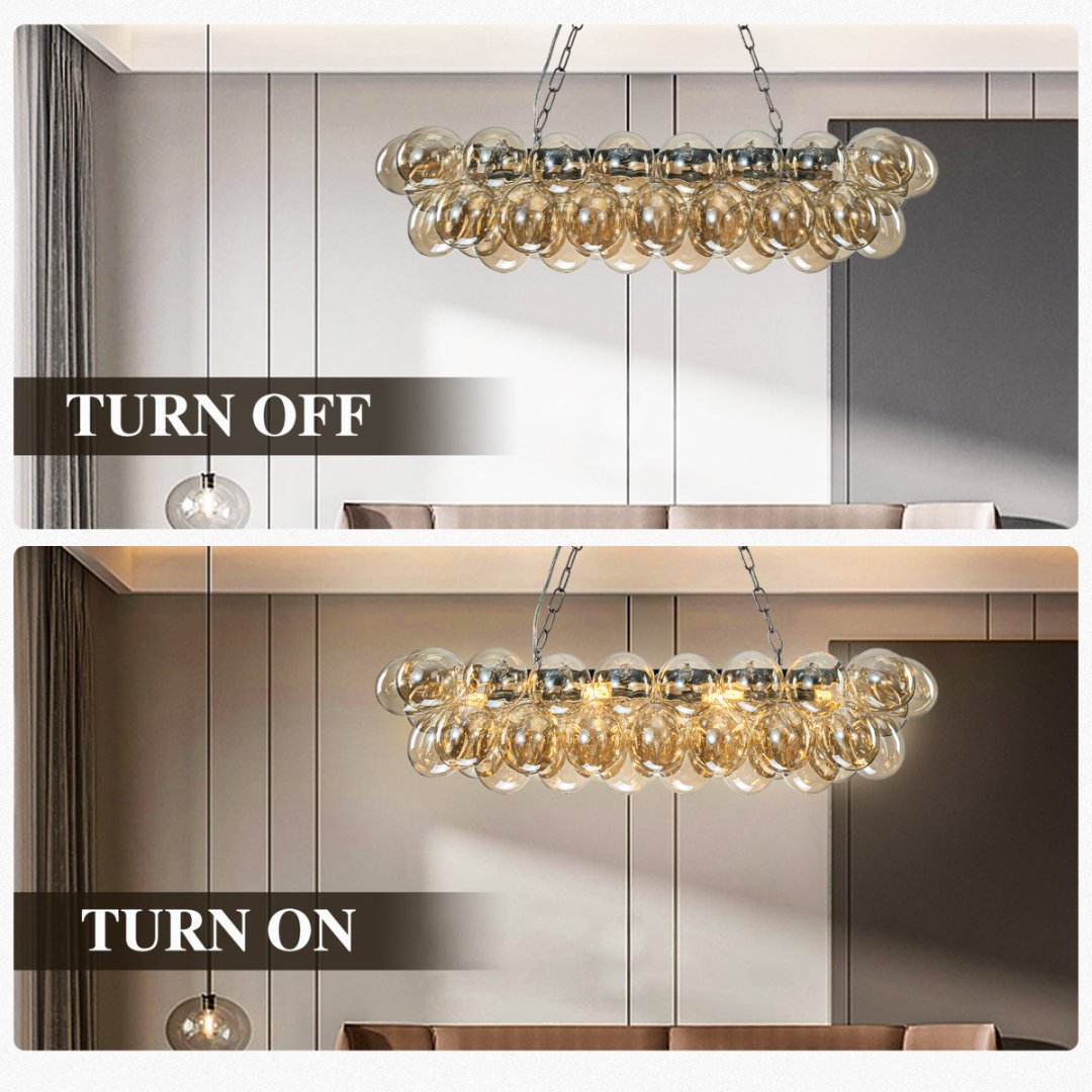 Bubble Glass Chandelier for Restaurant - Hospitality Decor