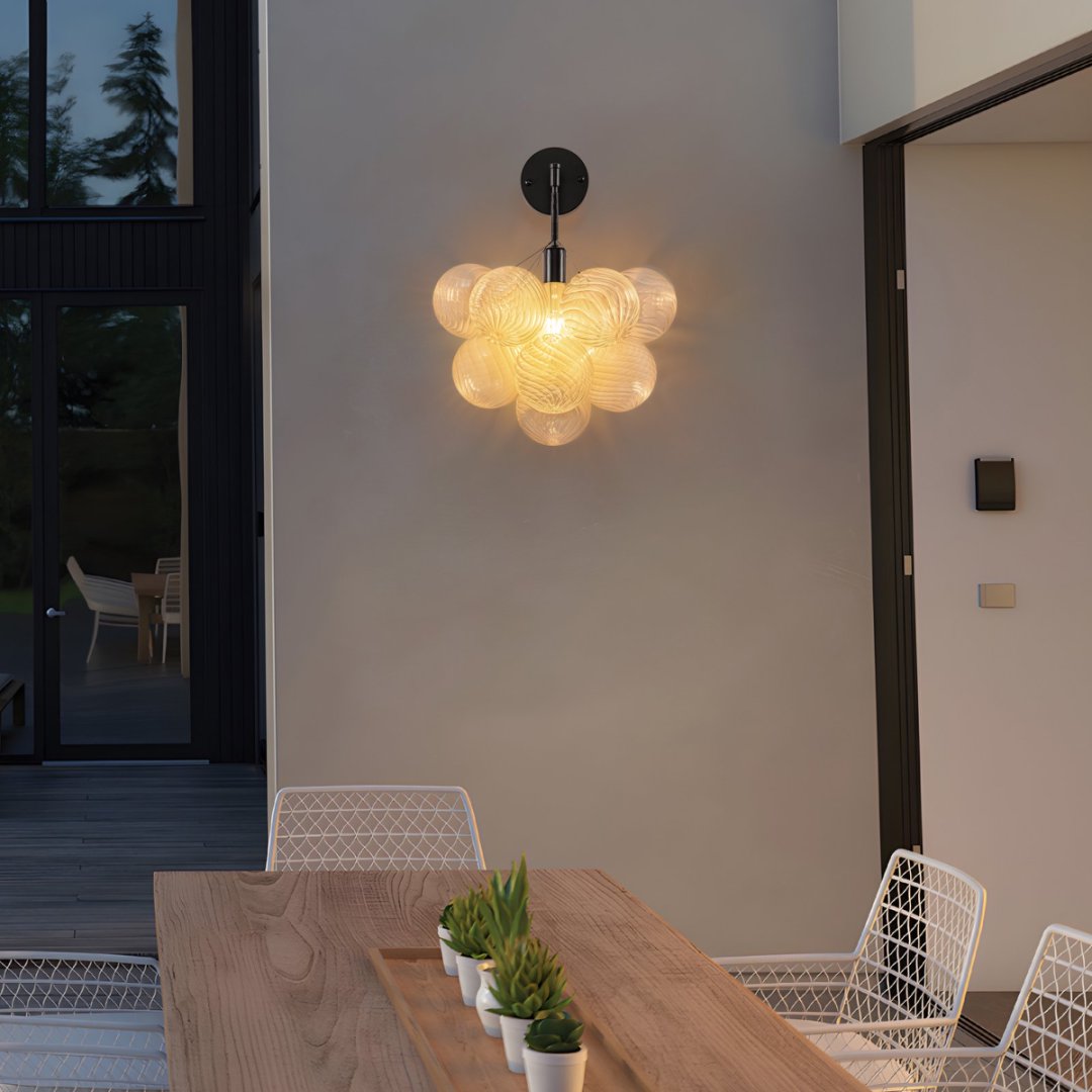 Statement Bubble Glass Chandelier for Luxury Yacht