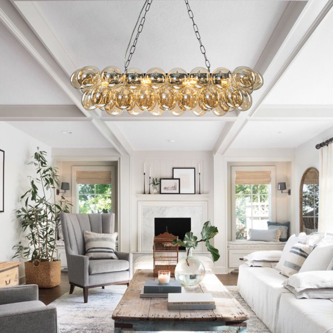 Bubble Glass Chandelier for Restaurant - Hospitality Decor