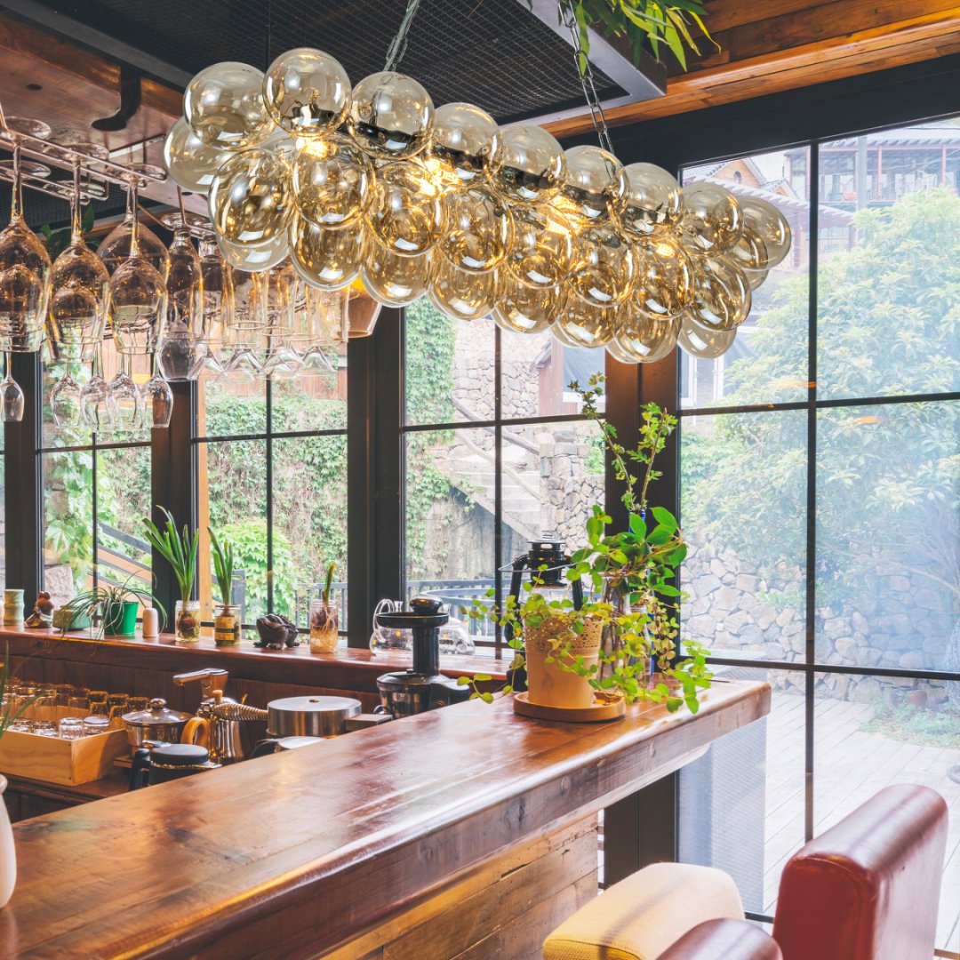 Bubble Glass Chandelier for Restaurant - Hospitality Decor