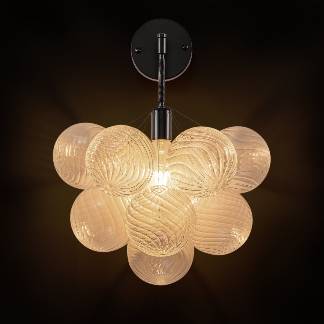 Statement Bubble Glass Chandelier for Luxury Yacht