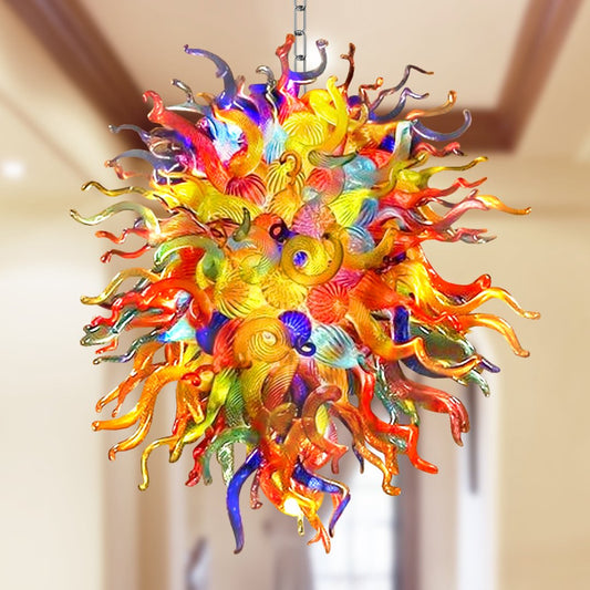 Dining Room Blown Glass Chandelier – Elegant Lighting