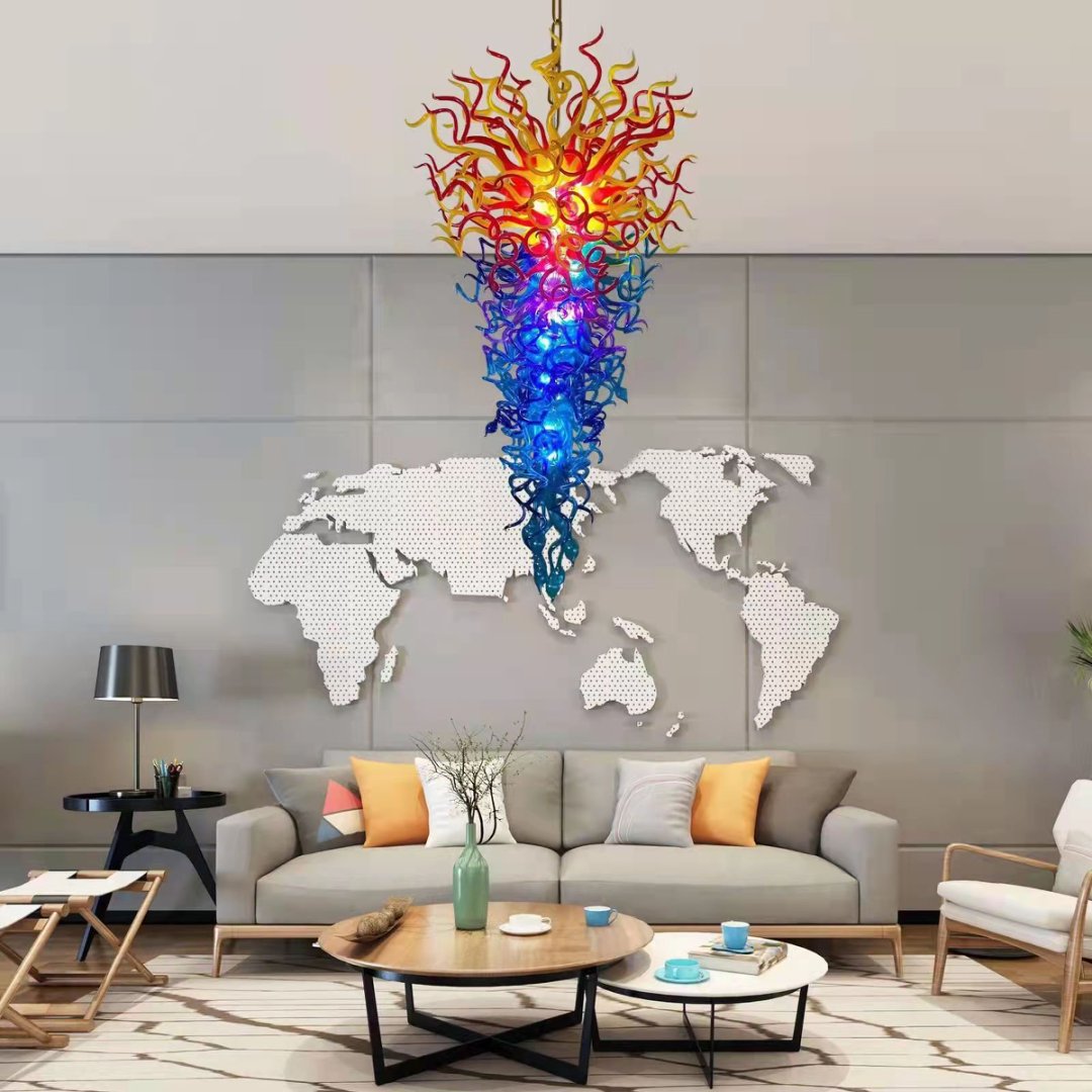 Custom Blown Glass Chandelier – Made to Order