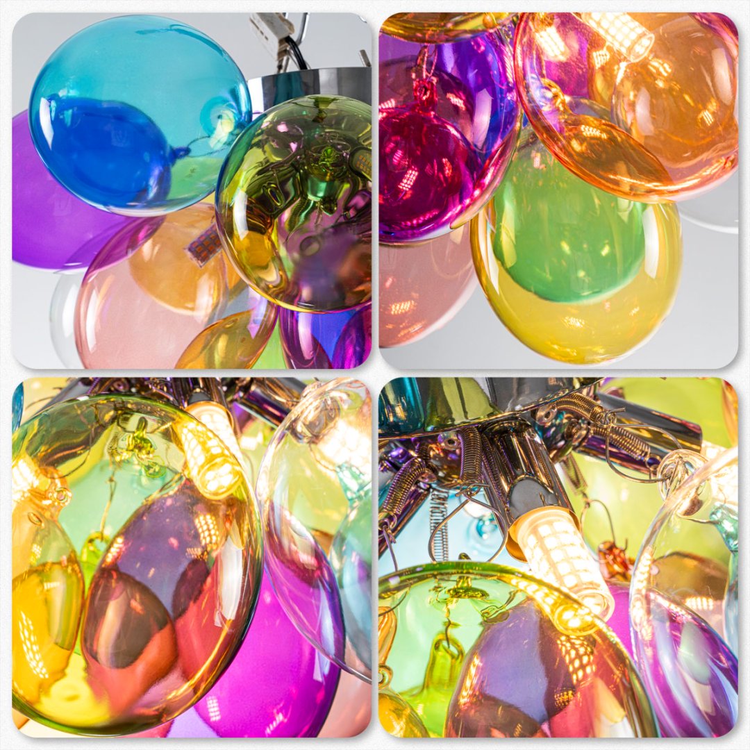 Bubble Glass Chandelier for Hotel Lobby - Luxury Lighting